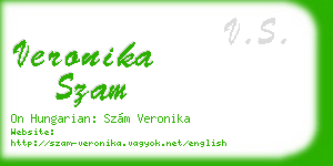 veronika szam business card